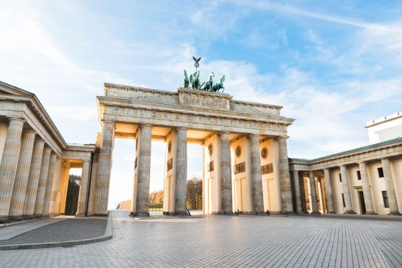 The Famous Brandenburg Gate In Berlin. Germany.